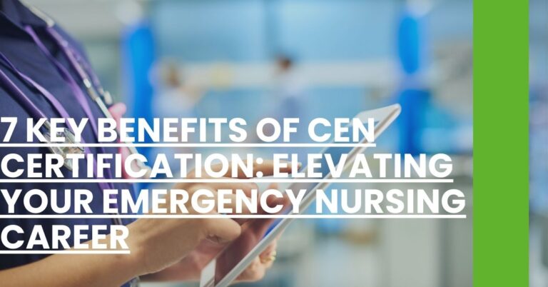 7 Key Benefits of CEN Certification Elevating Your Emergency Nursing Career Feature Image