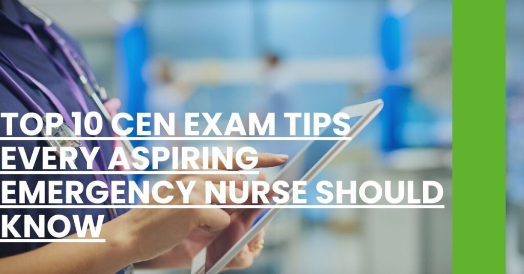 Top 10 CEN Exam Tips Every Aspiring Emergency Nurse Should Know Feature Image